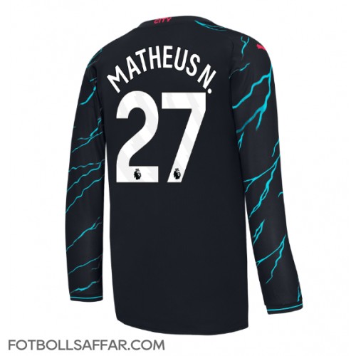 Manchester City Matheus Nunes #27 Tredjeställ 2023-24 Långärmad